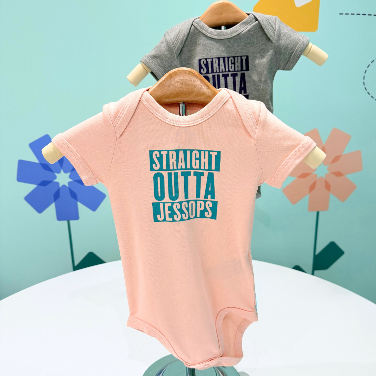 ‘Straight Outta Jessops’ bodysuit - pink