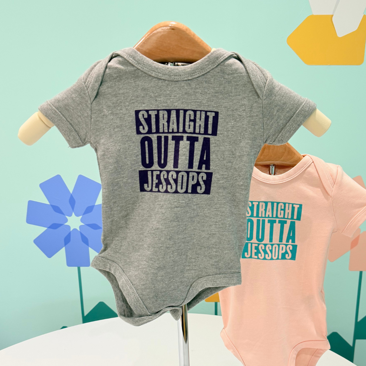 ‘Straight Outta Jessops’ bodysuit - grey