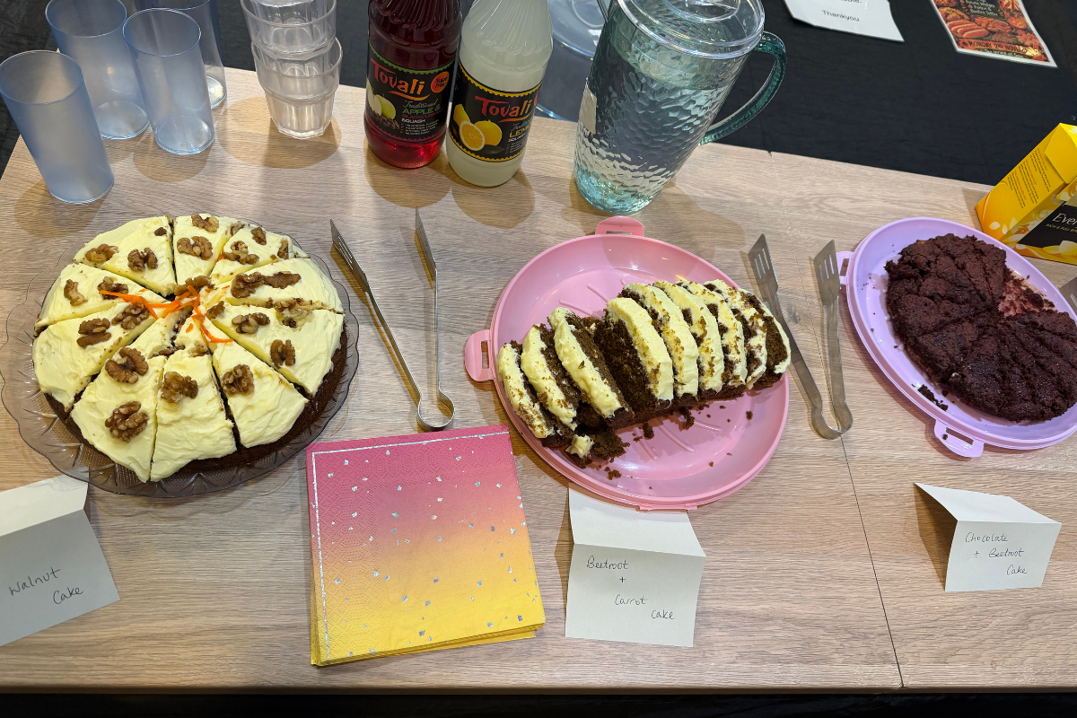 Cakes made by service users