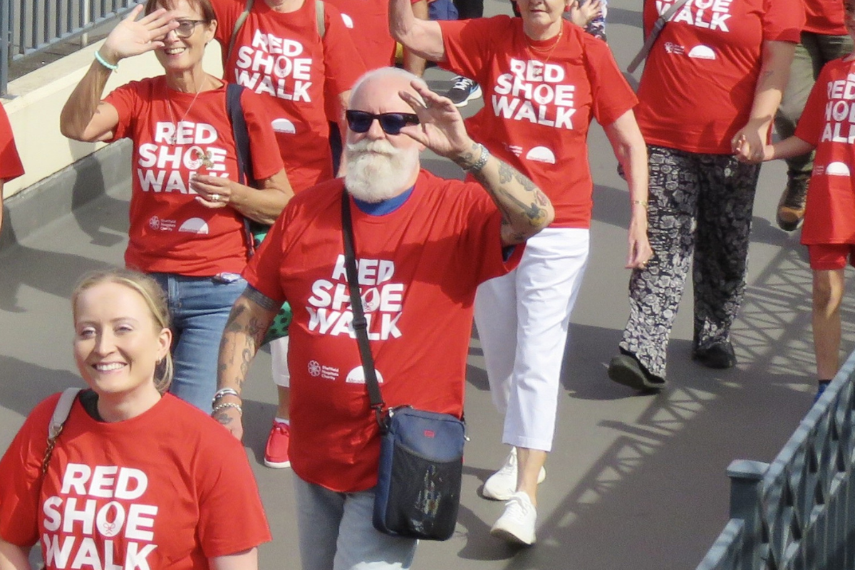 Rob at the Red Shoe Walk