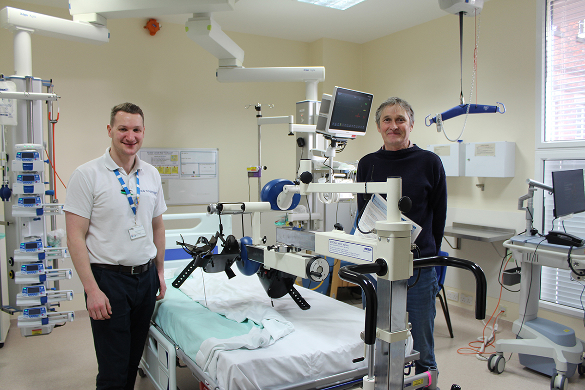 Grateful Patient Returns to Northern General Critical Care Unit to See His Donation in Action